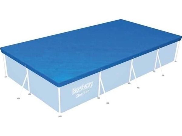 Bestway 58106 / 24, Sikkerhedsafdækning til swimmingpool, Pool over jorden, Rektangulær, Blå, Bestway 3.00 m x 2.01 m (9 ft. 10 in. x 6 ft. 7 in.) ...