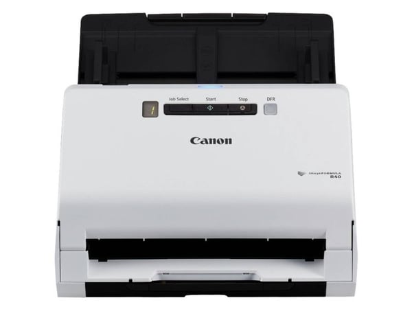 Canon imageFORMULA R40 - Dokumentskanner - CMOS / CIS - Dupleks - A4 - 600 dpi - inntil 40 spm (mono) / inntil 30 spm (farge) - ADF (60 ark) - innt...