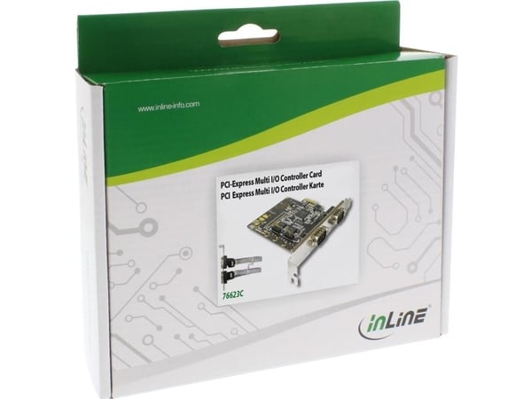 InLine 76623C, PCIe, Moschip MCS9904CV-AA, 1,85 mm, 111 g, 144 mm, 177 mm