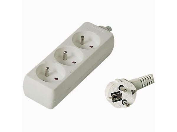PremiumCord PP3-07, 7 m, Valkoinen, 3 AC-pistorasia(a), 230 V, Valkoinen PremiumCord PP3-07, 7 m, Valkoinen, 3 AC-pistorasia(a), 230 V, Valkoinen