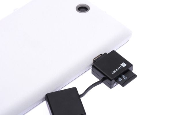 Connect IT CI-396, MicroSD (TransFlash), Svart, USB 2.0/Micro-USB, 47,5 mm, 17,4 mm, 8,1 mm