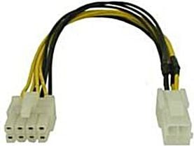 Goobay CAK S-10 8-nastainen > P4 pistoke, 0,24 m, Hanstik, Hunstik
