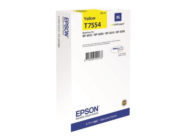 Epson Ink Cartridge XL Yellow, Korkea (XL) värintuotto, Väriainepohjainen muste, 1 kpl