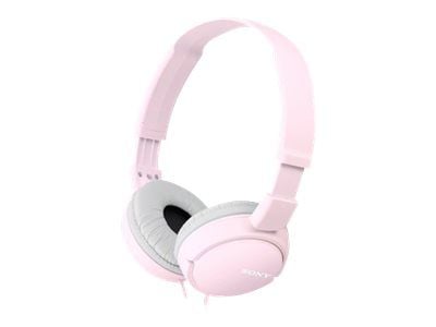 Sony MDR-ZX110 - Hörlurar - fullstorlek - kabelansluten - 3,5 mm kontakt - rosa