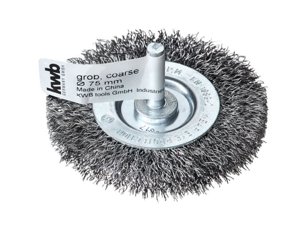 kwb 607433, Stålbørste, 6 mm, 10 cm, 0,35 mm, Metall, Stein, Metall