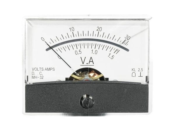 VOLTCRAFT AM-60X46/30V/1,5A dreiespole innebygd måleinstrument 30 V 1,5 A