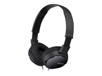 Sony MDR-ZX110 - Hovedtelefoner - on ear - kabling - 3,5 mm jackstik - sort