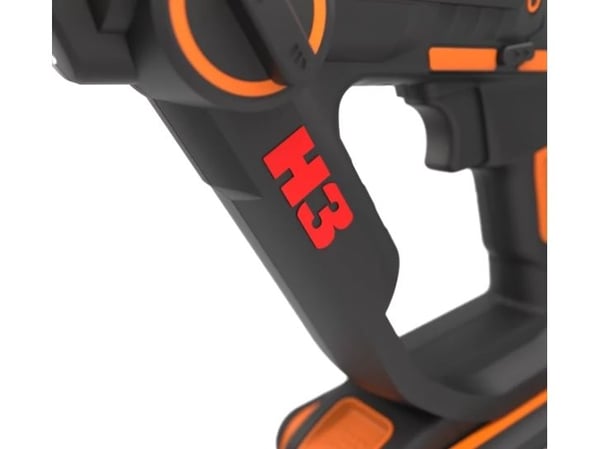 WORX WX390, SDS Plus, Sort, Oransje, Børstet motor, 1,3 cm, 900 RPM, 1,2 J