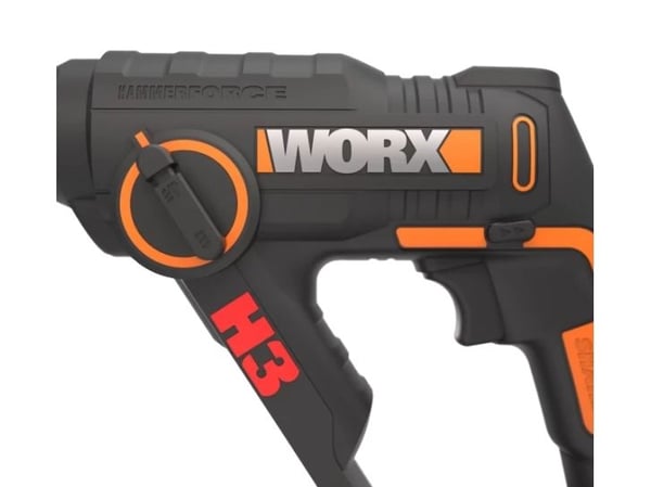 WORX WX390, SDS Plus, Sort, Oransje, Børstet motor, 1,3 cm, 900 RPM, 1,2 J