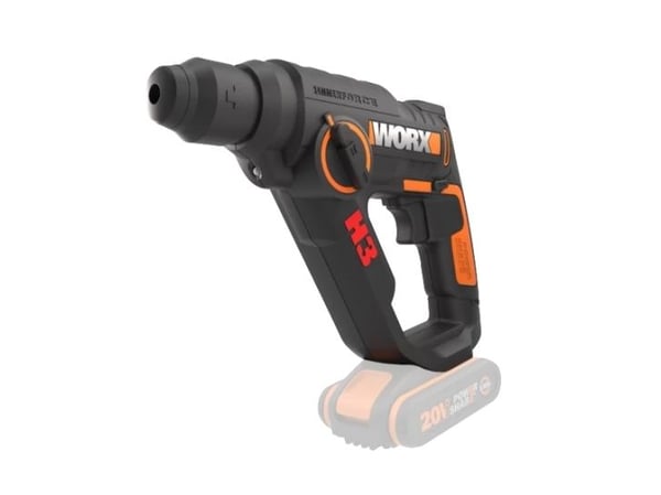 WORX WX390, SDS Plus, Sort, Oransje, Børstet motor, 1,3 cm, 900 RPM, 1,2 J