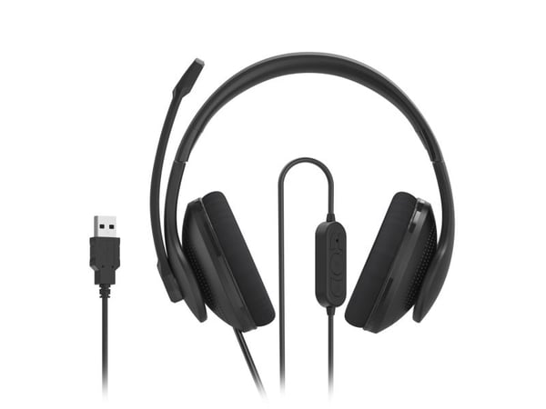 Hama "HS-USB300 V2" - Hodesett - full størrelse - kablet - USB-A - svart