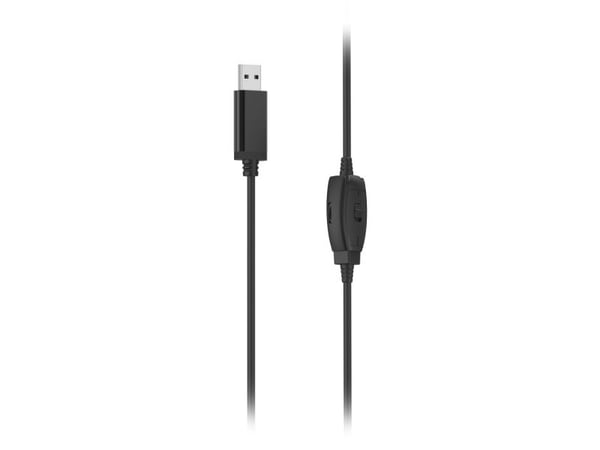 Hama "HS-USB250 V2" - Hodesett - on-ear - kablet - USB-A - svart