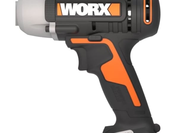 WORX WX291, Slagtrekker, Pistolhåndtak, 1/4", Magnetisk bitholder, Sort, Oransje, Børstet
