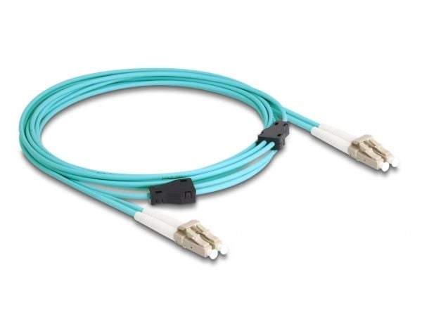 Delock - Nettverkskabel - LC multimodus (hann) til LC multimodus (hann) - 3 m - 3 mm - fiberoptisk - dupleks - 50 / 125 mikroner - OM3 - halogenfri...