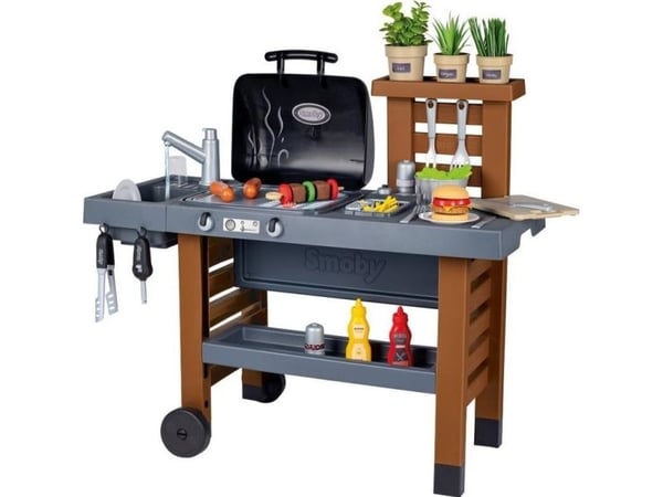 Smoby Hage Kjøkken Grill 43 tilbehør