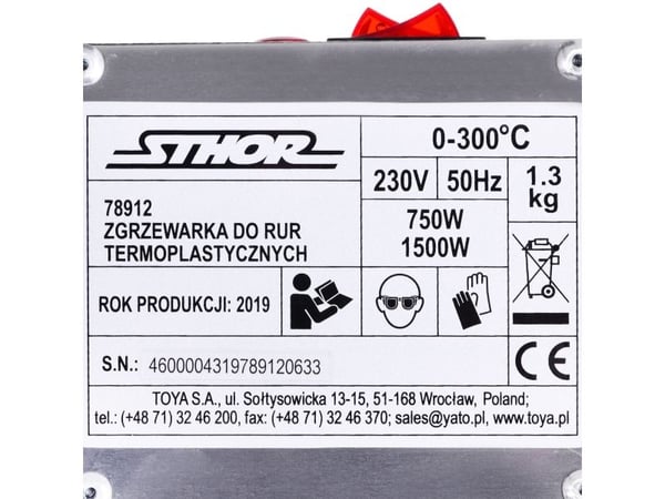 STHOR RØRSVEISEMASKIN 1500W 78912