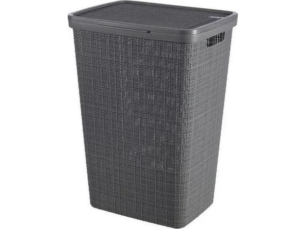 Curver JUTE 58L pyykkikori Tummanharmaa