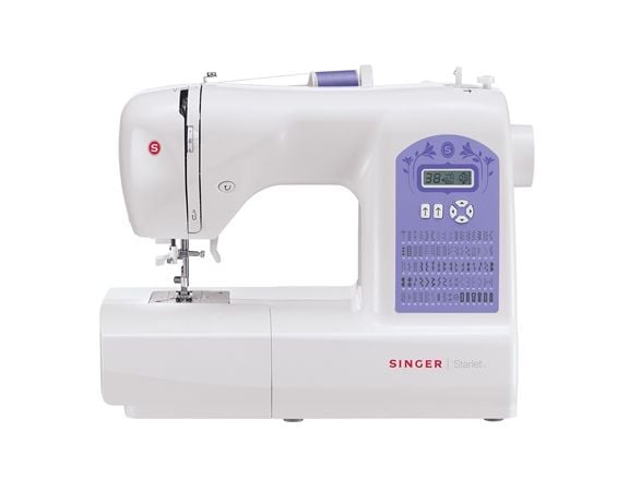 Singer Starlet 6680 - Symaskin - 80 sting - 6 enkeltskrittsknappehull - LCD display