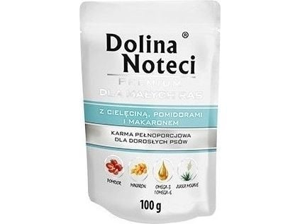 Dolina Noteci Premium med kalvekjøtt, tomater og pasta Małe-raser 100 g
