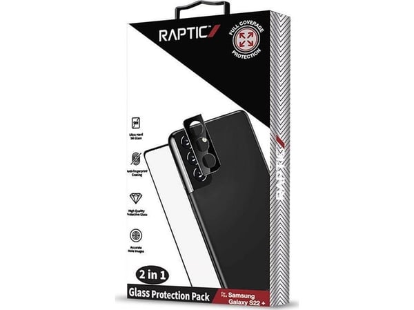 X-Doria Raptic Glass Protection Pack – herdet glass til skjerm + kameradeksel til Samsung Galaxy S22+