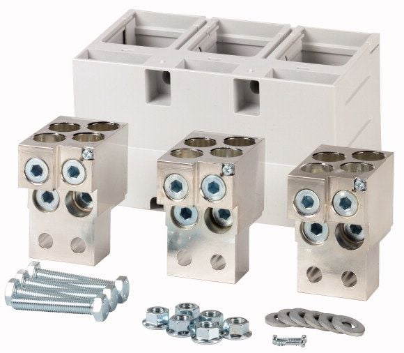 Eaton 266836, Busbar terminal, Kopper, Rett, Metallisk, 100 mm, 53 mm