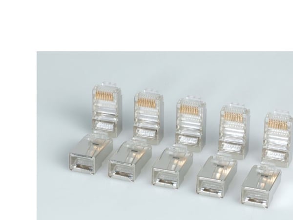 ROLINE RJ-45 Cat5e, RJ-45, Hopea, RoHS, 1 kpl