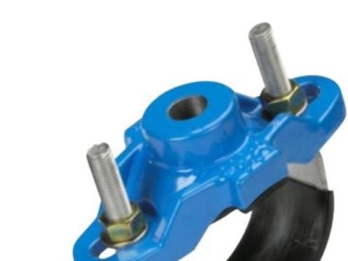 Anb.sadel GAS DN200x2'' - 211-244mm. Romacon DTS. GGG50