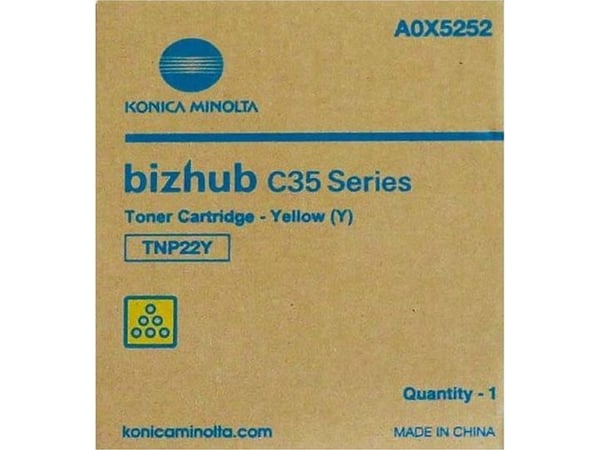 Konica Minolta TNP-22Y - Gul - original - tonerpatron - for bizhub C35