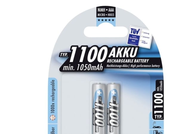 ANSMANN Micro - Akku 2 x AAA - NiMH - (ladattava) - 1100 mAh