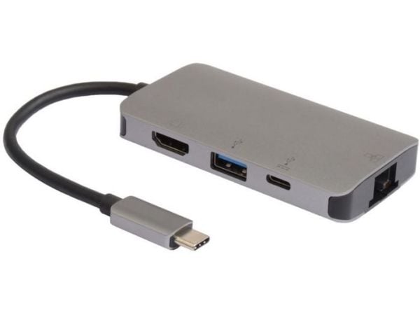 MicroConnect - Dokkingstasjon - USB-C 3.2 Gen 1 - HDMI - GigE