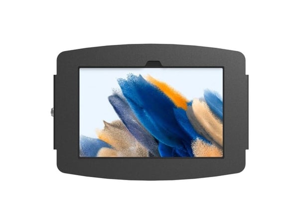 Compulocks Galaxy Tab A8 10.5" Space Enclosure Wall Mount - Kotelo - tabletille - lukittava - kiiltävä alumiini - musta - näytön koko: 10.5" - kiin...