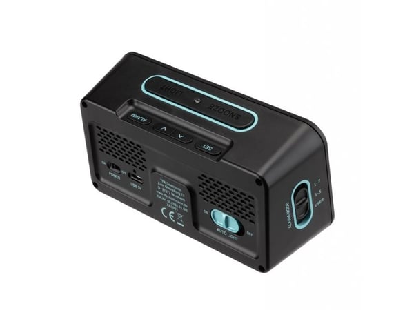TFA-Dostmann Boxx2, Digital vekkerklokke, Rektangel, Sort, Plast, 12/24h, 0 - 50 °C