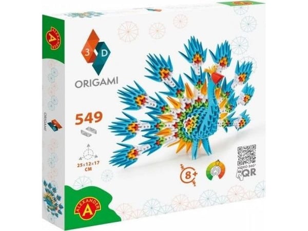 Origami 3D - Påfugl