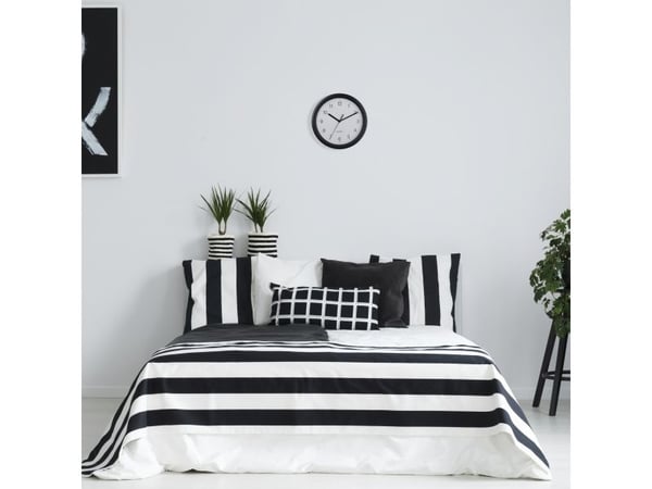 TFA-Dostmann 60.3064.01, Vegg, Quartz clock, Rund, Sort, Plast, AA