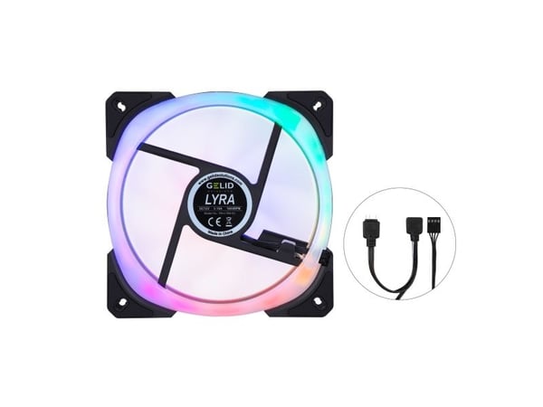 Gelid Solutions Lyra, tuuletin, 14 cm, 70 kuutiometriä/min, musta