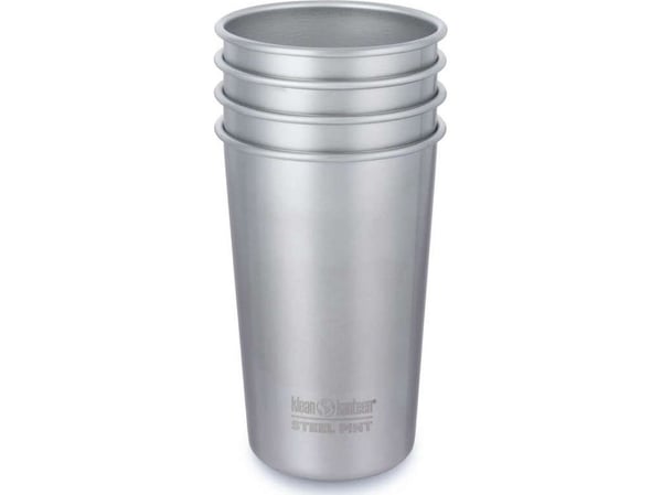 Klean Kanteen koppesett i stål 473 ml, 4 stk.