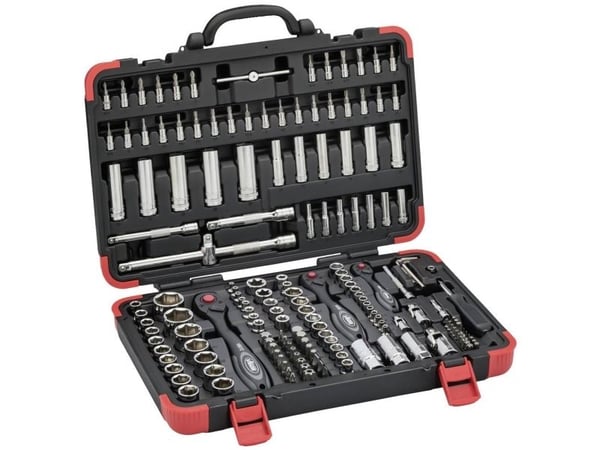 Vigor pipenøkkelsett 1/4 (6,3 mm), 5/16 - (8 mm) 172 deler V2461N