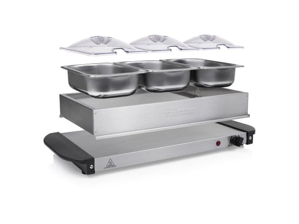 Tristar BP-6283 Buffetserver - 200 W - 230 V - 50 / 60 Hz - Sort - Rustfritt stål - 0,8 m - Rustfritt stål (BP-6283)