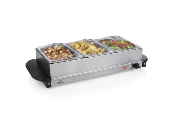 Tristar BP-6283 Buffetserver - 200 W - 230 V - 50 / 60 Hz - Sort - Rustfritt stål - 0,8 m - Rustfritt stål (BP-6283)