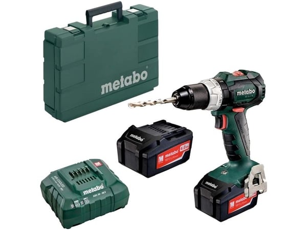Metabo BS 18 LT BL 18 V 2 x 4 Ah batteridrevet drill-/skrutrekker