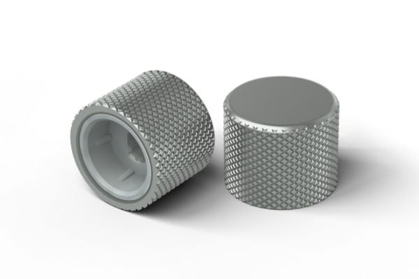 Glorious PC Gaming Race Rotary Knob, Knopp till tangentbord, 14,5 mm, 1,8 cm, Silver