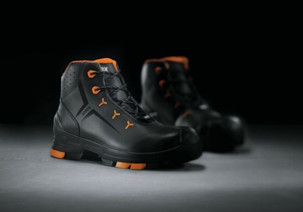 Uvex 65032, Unisex, Voksen, Vernestøvler, Oransje, Sort, ESD, S3, SRC, Lisselukking