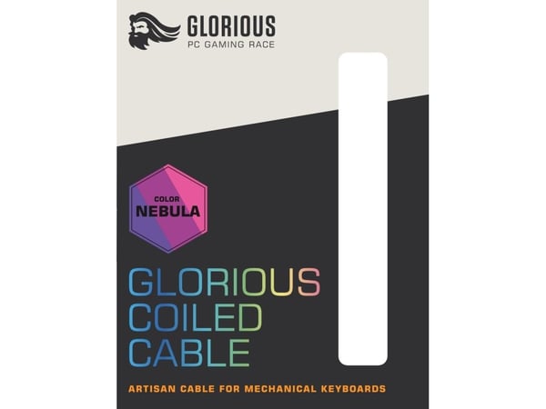 Glorious PC Gaming Race Coiled, Violetti, 1,37 m, Glorious PC Gaming Race, 1 kpl, Punottu, USB A-tyyppi, USB Type-C