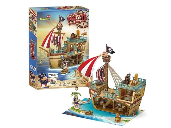 CUBIC FUN CUBICFUN 3D-puslespill &ldquo;Piratskip&ldquo;
