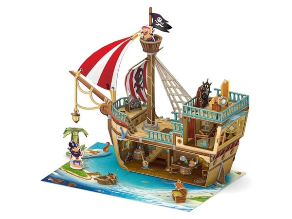 CUBIC FUN CUBICFUN 3D-puslespill &ldquo;Piratskip&ldquo;