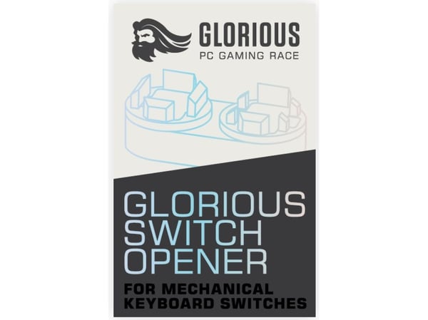 Glorious PC Gaming Race Switch Opener, Bryteråpner for tastatur, Akrylonitril-butadien-styren (ABS), Gult