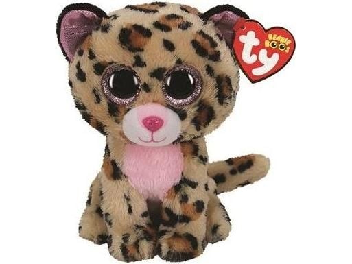 YOU INC. TY BEANIE BOOS LIVVIE brun/rosa leopard 24cm 36490 TY