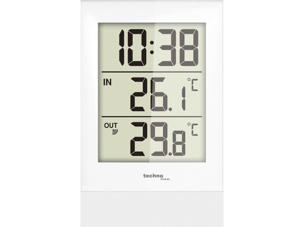 Technoline WS 9178, Hvit, Inne Termometer, Utendørs Barometer, Termometer, Batteri, AA Mignon LR06, 85 mm