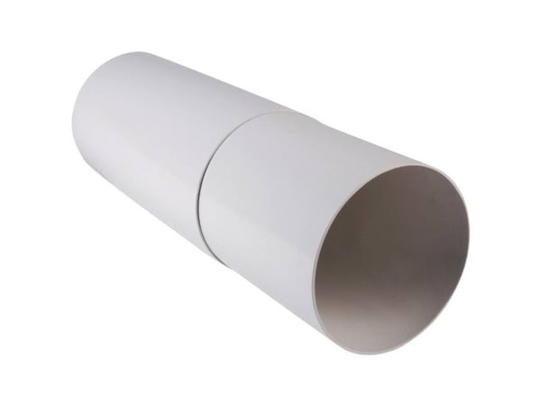 Wallair 20200198 runt rör ventilationssystem 100 teleskoprör