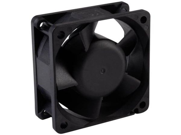 Wallair 20 100 308 aksialvifte 24 V/DC 36 m³/h (L x B x H) 60 x 60 x 25 mm